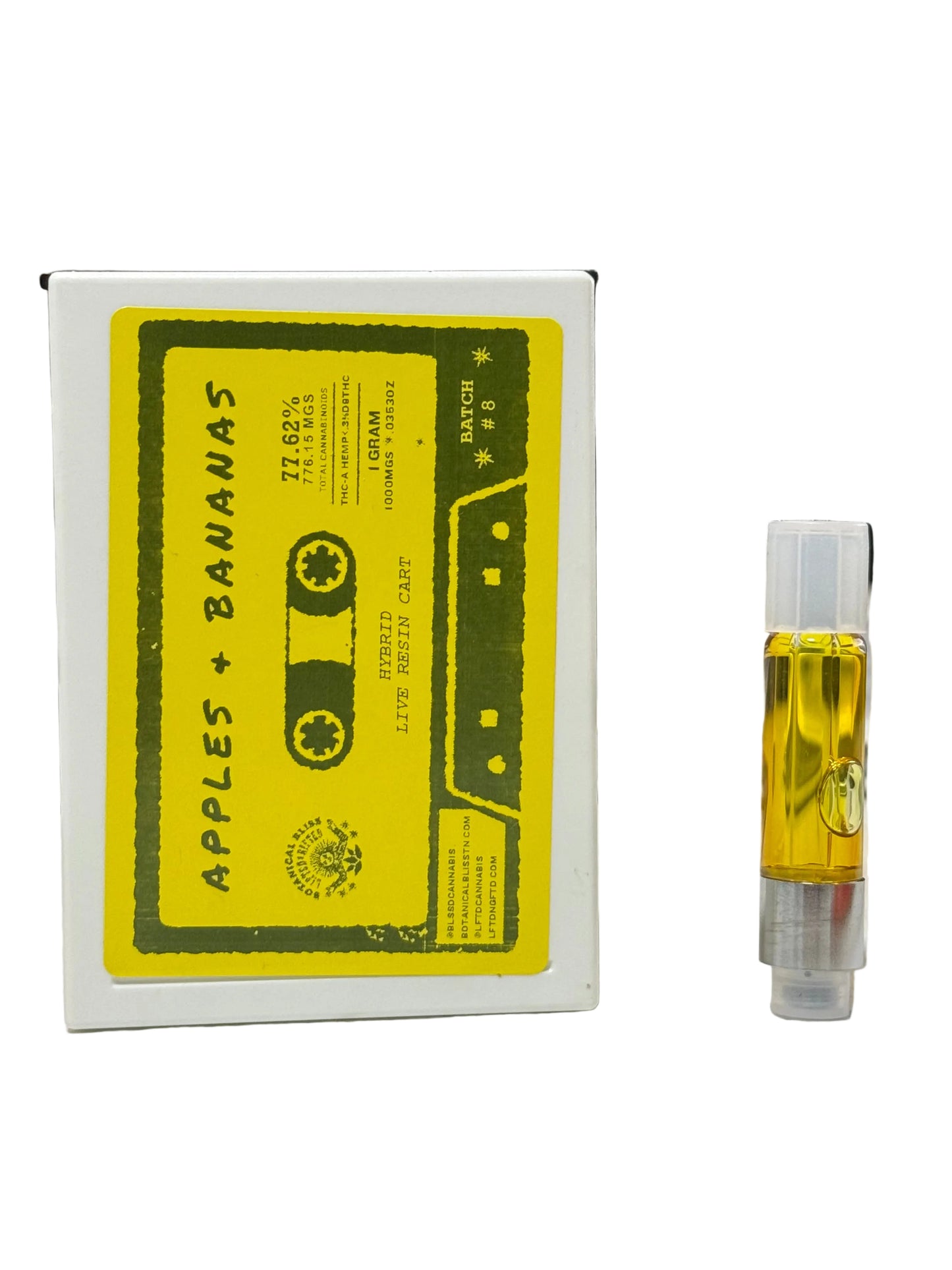 THCa Live Resin 1G Cartridge by BBxLG