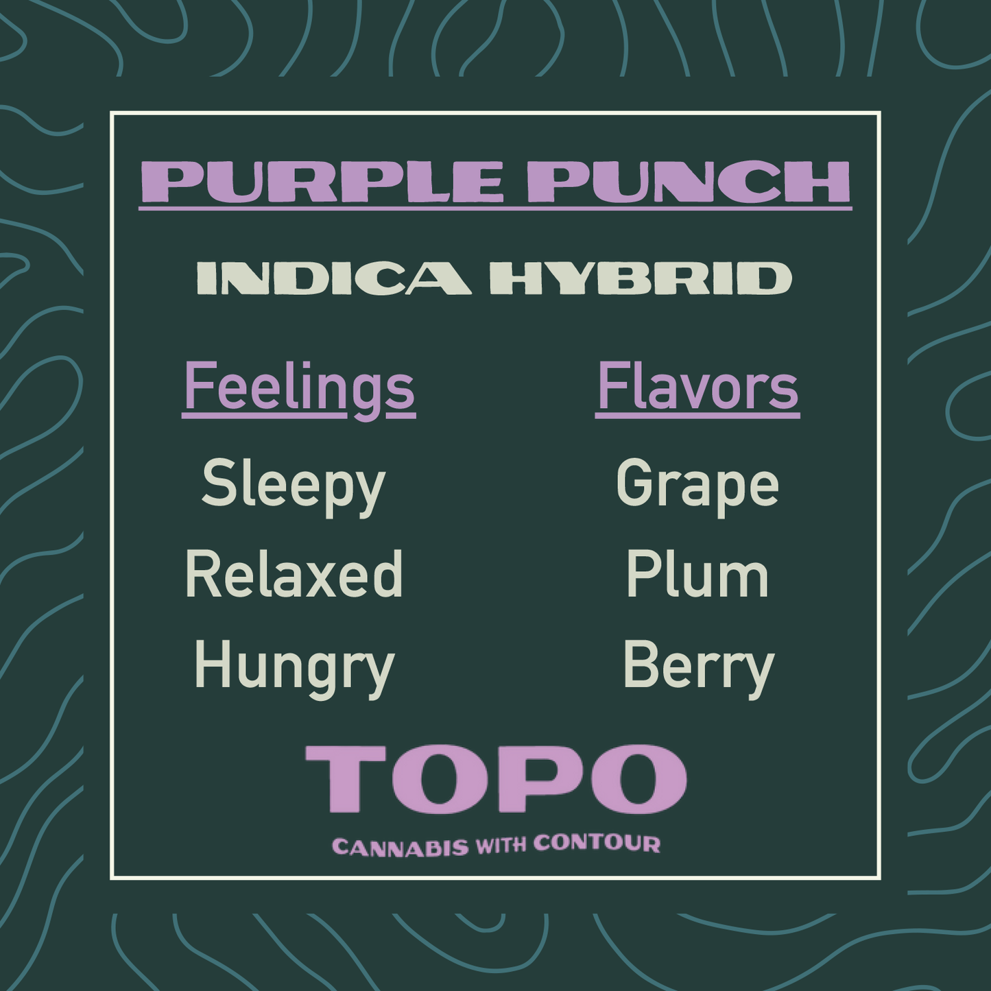 Purple Punch THCa Hemp Indica Flower from Topo Cannabis