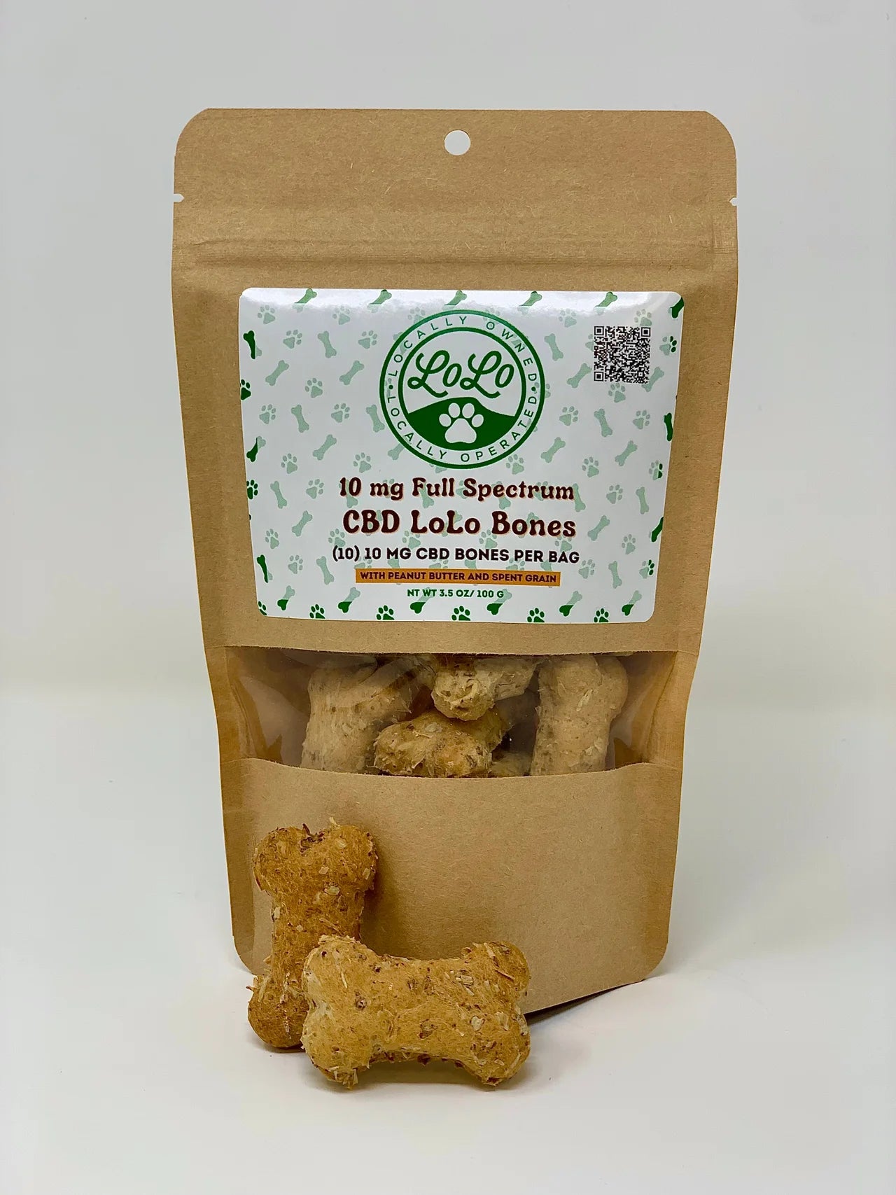 Lolo Bars CBD Lolo Bones Dog Treats 10mg CBD
