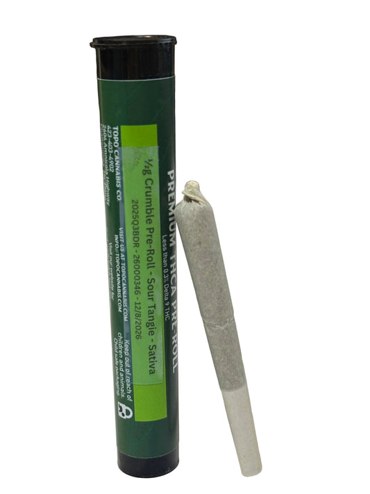 Sativa Crumble Pre-Roll: Sour Tangie