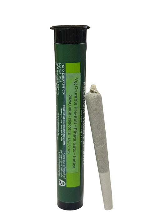 Indica Crumble Pre-Roll: Pinata Gutz