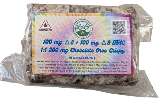 Lolo Bars 200mg 1:1 D8/D9 Chocolate Oreo Crispy