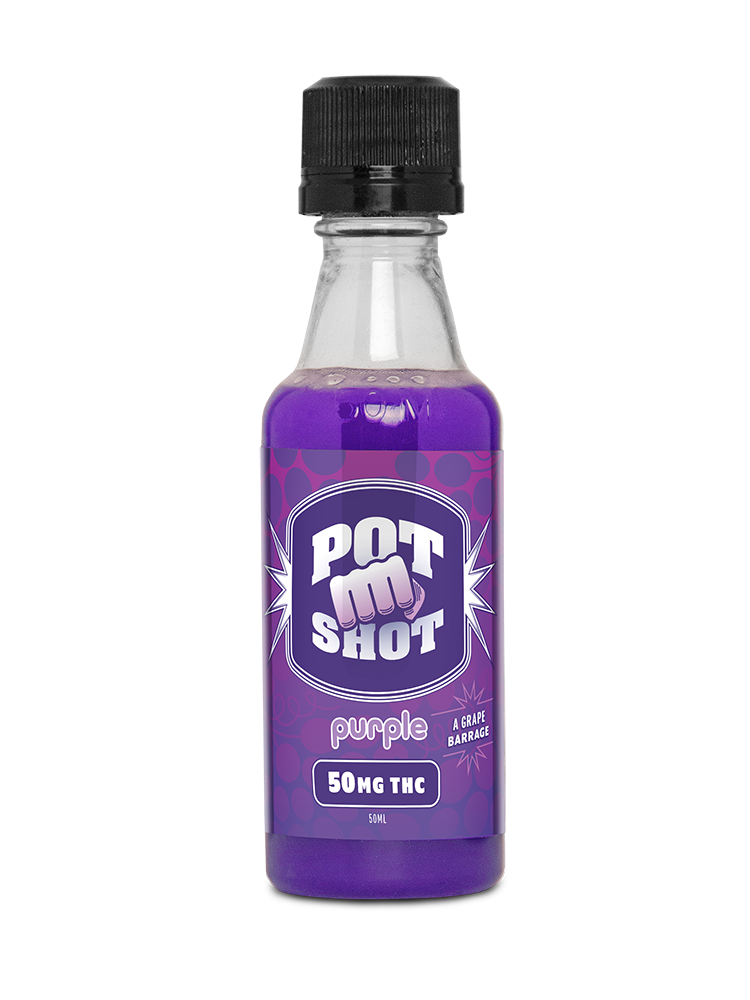 Pot Shot Drink 50MG THC Grape Flavored