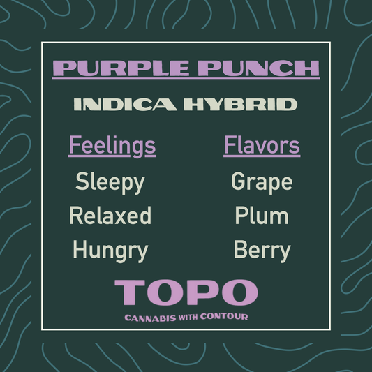 Purple Punch THCa Hemp Indica Flower from Topo Cannabis