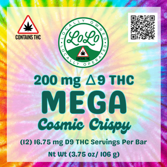 Lolo Bars 200 mg D9 Mega Cosmic Crispy